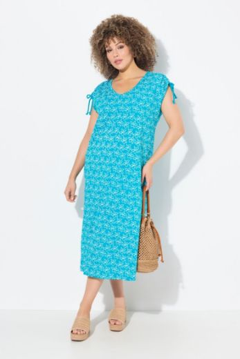 Moda za polnejše Haljina midi kratkih rukava A kroja plus velikost, xxl, Ulla Popken in Johann Popken (JP1880)