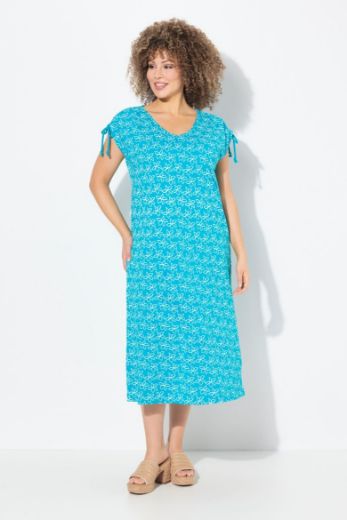 Moda za polnejše Haljina midi kratkih rukava A kroja plus velikost, xxl, Ulla Popken in Johann Popken (JP1880)