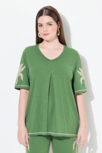 Moda za polnejše Majica kratkih rukava V ovratnika plus velikost, xxl, Ulla Popken in Johann Popken (JP1880)