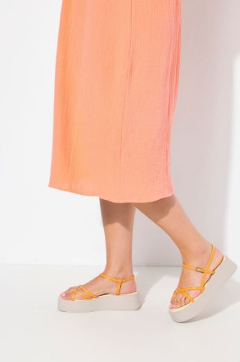 Moda za polnejše Haljina midi 3/4 rukava V ovratnika plus velikost, xxl, Ulla Popken in Johann Popken (JP1880)