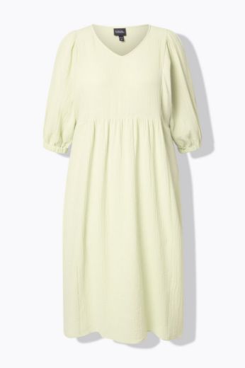 Moda za polnejše Haljina midi 3/4 rukava V ovratnika plus velikost, xxl, Ulla Popken in Johann Popken (JP1880)