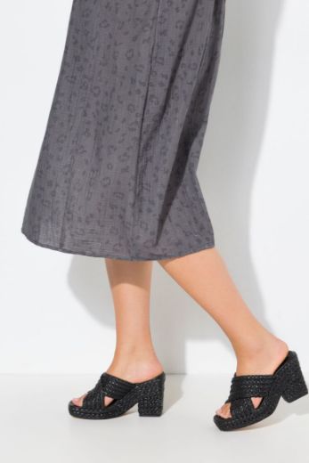Moda za polnejše Haljina midi 3/4 rukava V ovratnika plus velikost, xxl, Ulla Popken in Johann Popken (JP1880)