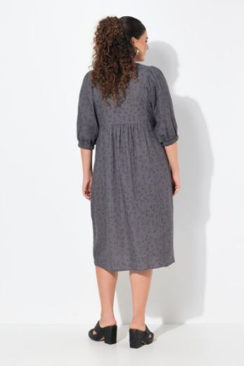 Moda za polnejše Haljina midi 3/4 rukava V ovratnika plus velikost, xxl, Ulla Popken in Johann Popken (JP1880)