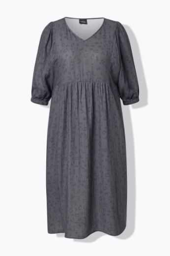 Moda za polnejše Haljina midi 3/4 rukava V ovratnika plus velikost, xxl, Ulla Popken in Johann Popken (JP1880)