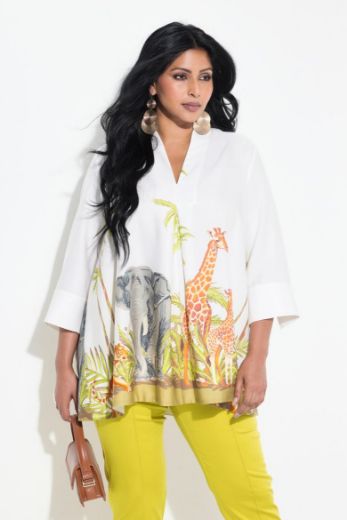 Moda za polnejše Bluza 3/4 rukava plus velikost, xxl, Ulla Popken in Johann Popken (JP1880)