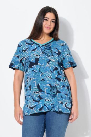 Moda za polnejše Majica kratkih rukava V ovratnika plus velikost, xxl, Ulla Popken in Johann Popken (JP1880)