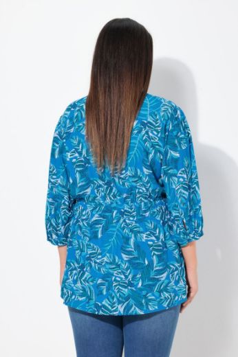 Moda za polnejše Bluza 3/4 rukava V ovratnika plus velikost, xxl, Ulla Popken in Johann Popken (JP1880)