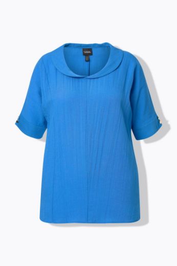 Moda za polnejše Bluza polu rukava od mješavine lana plus velikost, xxl, Ulla Popken in Johann Popken (JP1880)