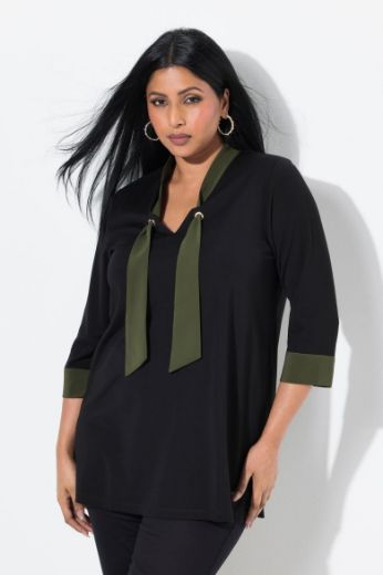 Moda za polnejše Bluza 3/4 rukava A kroja plus velikost, xxl, Ulla Popken in Johann Popken (JP1880)