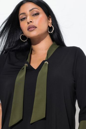 Moda za polnejše Bluza 3/4 rukava A kroja plus velikost, xxl, Ulla Popken in Johann Popken (JP1880)