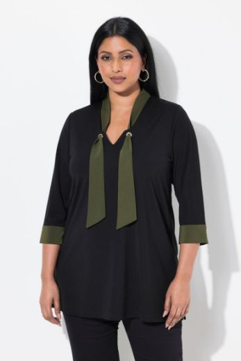 Moda za polnejše Bluza 3/4 rukava A kroja plus velikost, xxl, Ulla Popken in Johann Popken (JP1880)