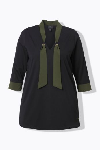 Moda za polnejše Bluza 3/4 rukava A kroja plus velikost, xxl, Ulla Popken in Johann Popken (JP1880)