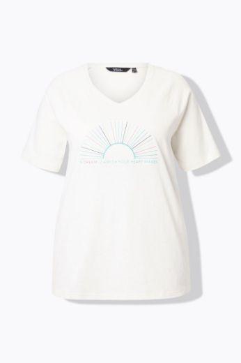Moda za polnejše Majica kratkih rukava V ovratnika plus velikost, xxl, Ulla Popken in Johann Popken (JP1880)