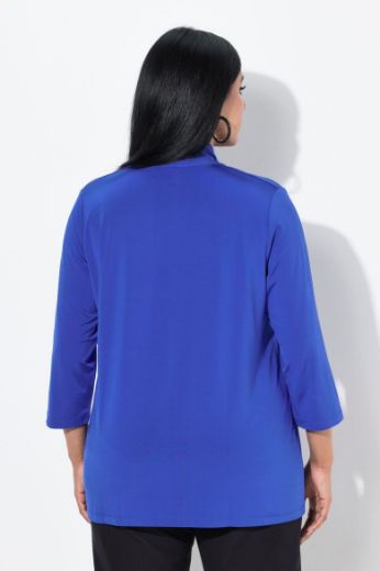 Moda za polnejše Bluza 3/4 rukava A kroja plus velikost, xxl, Ulla Popken in Johann Popken (JP1880)
