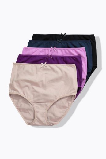 Moda za polnejše Gaćice maxi 5 komada plus velikost, xxl, Ulla Popken in Johann Popken (JP1880)