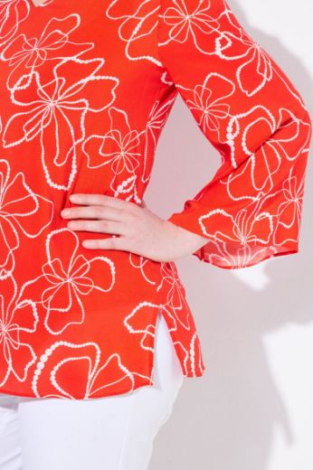 Moda za polnejše Bluza dugih rukava V ovratnika plus velikost, xxl, Ulla Popken in Johann Popken (JP1880)