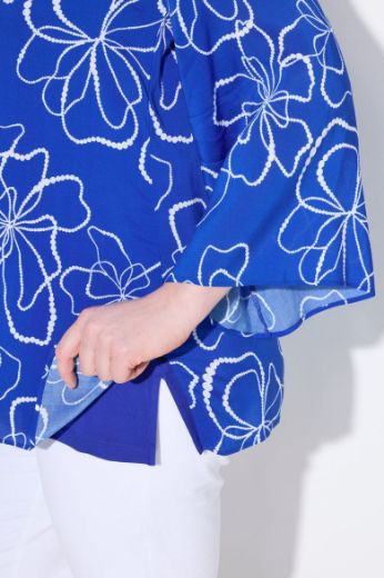 Moda za polnejše Bluza dugih rukava V ovratnika plus velikost, xxl, Ulla Popken in Johann Popken (JP1880)