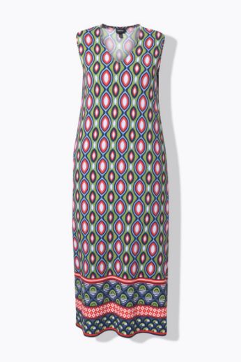 Moda za polnejše Haljina maxi bez rukava A kroja plus velikost, xxl, Ulla Popken in Johann Popken (JP1880)