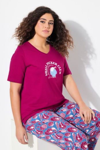 Moda za polnejše Majica kratkih rukava V ovratnika plus velikost, xxl, Ulla Popken in Johann Popken (JP1880)