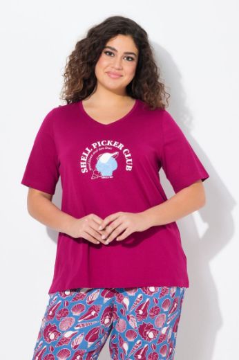 Moda za polnejše Majica kratkih rukava V ovratnika plus velikost, xxl, Ulla Popken in Johann Popken (JP1880)