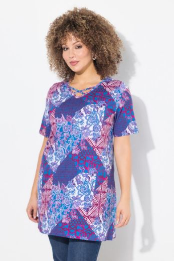 Moda za polnejše Majica kratkih rukava dužeg A kroja plus velikost, xxl, Ulla Popken in Johann Popken (JP1880)