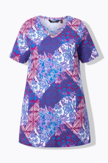 Moda za polnejše Majica kratkih rukava dužeg A kroja plus velikost, xxl, Ulla Popken in Johann Popken (JP1880)