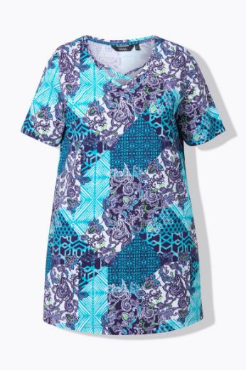 Moda za polnejše Majica kratkih rukava dužeg A kroja plus velikost, xxl, Ulla Popken in Johann Popken (JP1880)