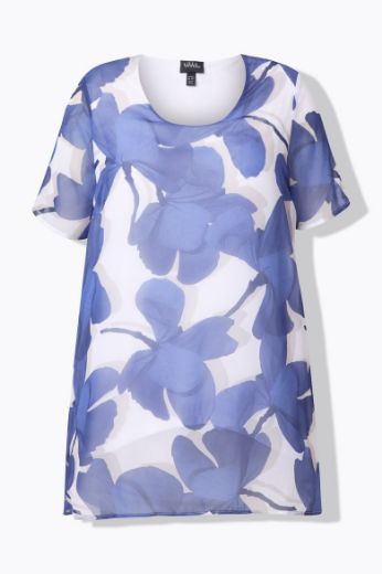 Moda za polnejše Bluza kratkih rukava A kroja plus velikost, xxl, Ulla Popken in Johann Popken (JP1880)