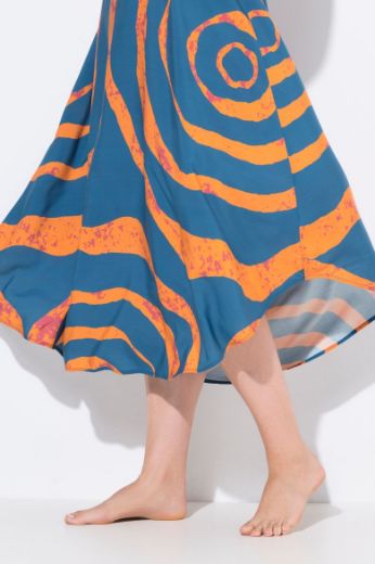 Moda za polnejše Haljina midi bez rukava A kroja plus velikost, xxl, Ulla Popken in Johann Popken (JP1880)