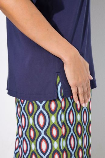 Moda za polnejše Bluza kratkih rukava Polo ovratnika plus velikost, xxl, Ulla Popken in Johann Popken (JP1880)