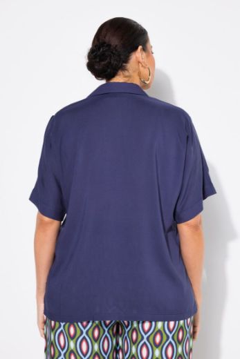 Moda za polnejše Bluza kratkih rukava Polo ovratnika plus velikost, xxl, Ulla Popken in Johann Popken (JP1880)