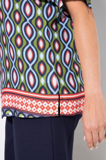 Moda za polnejše Bluza kratkih rukava Polo ovratnika plus velikost, xxl, Ulla Popken in Johann Popken (JP1880)