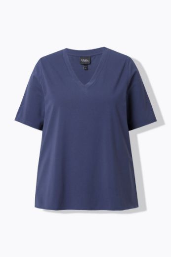 Moda za polnejše Majica kratkih rukava V ovratnika plus velikost, xxl, Ulla Popken in Johann Popken (JP1880)