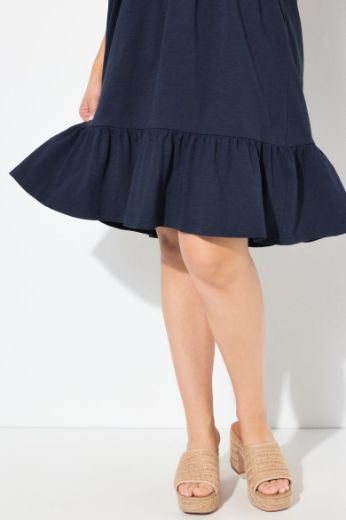 Moda za polnejše Haljina kratkih rukava A kroja plus velikost, xxl, Ulla Popken in Johann Popken (JP1880)
