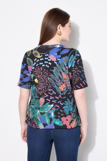 Moda za polnejše Majica kratkih rukava V ovratnika plus velikost, xxl, Ulla Popken in Johann Popken (JP1880)
