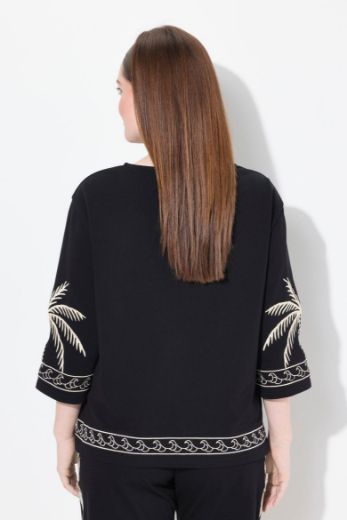 Moda za polnejše Majica pamučna 3/4 rukava plus velikost, xxl, Ulla Popken in Johann Popken (JP1880)