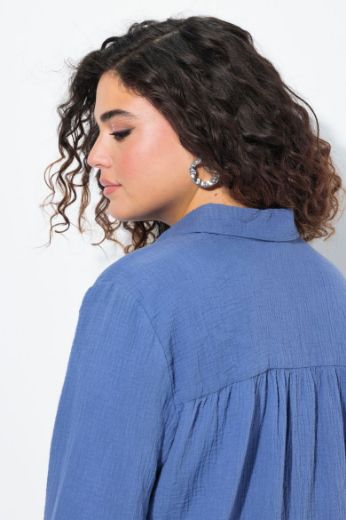Moda za polnejše Bluza na kopčanje dužeg A kroja plus velikost, xxl, Ulla Popken in Johann Popken (JP1880)