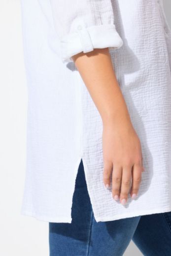 Moda za polnejše Bluza na kopčanje dužeg A kroja plus velikost, xxl, Ulla Popken in Johann Popken (JP1880)