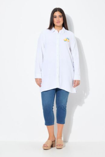 Moda za polnejše Bluza na kopčanje dužeg A kroja plus velikost, xxl, Ulla Popken in Johann Popken (JP1880)