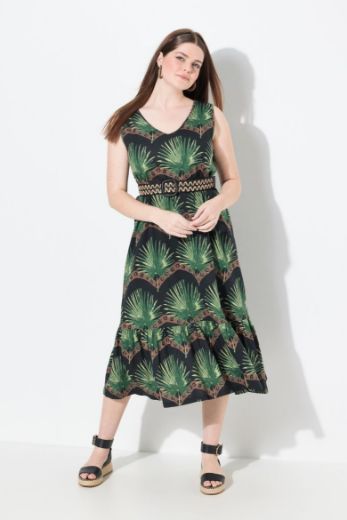 Moda za polnejše Haljina maxi bez rukava V ovratnika plus velikost, xxl, Ulla Popken in Johann Popken (JP1880)