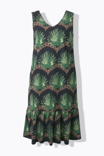 Moda za polnejše Haljina maxi bez rukava V ovratnika plus velikost, xxl, Ulla Popken in Johann Popken (JP1880)