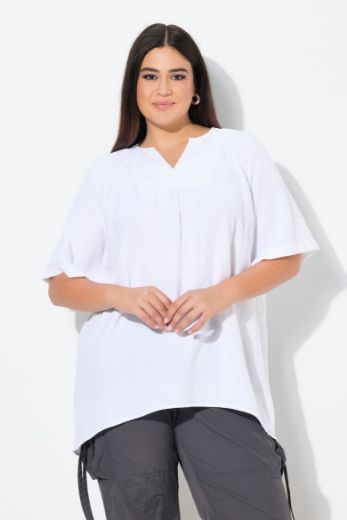 Moda za polnejše Bluza kratkih rukava A kroja plus velikost, xxl, Ulla Popken in Johann Popken (JP1880)