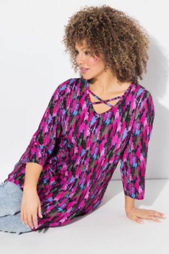 Moda za polnejše Majica 3/4 rukava dužeg A kroja plus velikost, xxl, Ulla Popken in Johann Popken (JP1880)