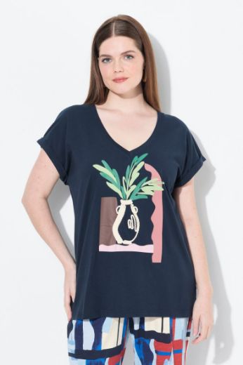 Moda za polnejše Majica kratkih rukava V ovratnika plus velikost, xxl, Ulla Popken in Johann Popken (JP1880)
