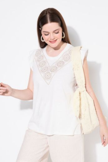 Moda za polnejše Majica bez rukava okruglog ovratnika plus velikost, xxl, Ulla Popken in Johann Popken (JP1880)