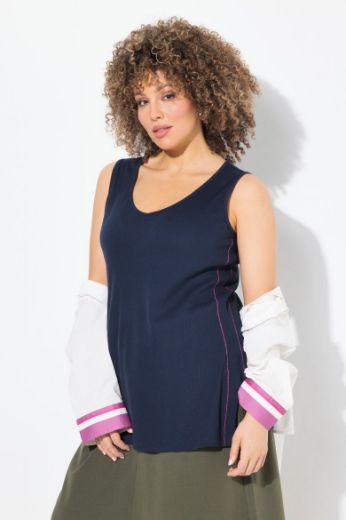 Moda za polnejše Majica bez rukava V ovratnika plus velikost, xxl, Ulla Popken in Johann Popken (JP1880)