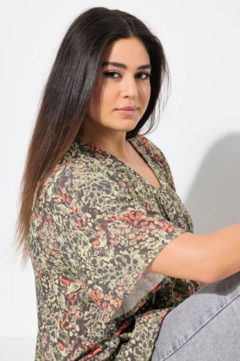 Moda za polnejše Tunika kratkih rukava A kroja plus velikost, xxl, Ulla Popken in Johann Popken (JP1880)
