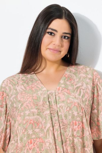 Moda za polnejše Tunika kratkih rukava A kroja plus velikost, xxl, Ulla Popken in Johann Popken (JP1880)