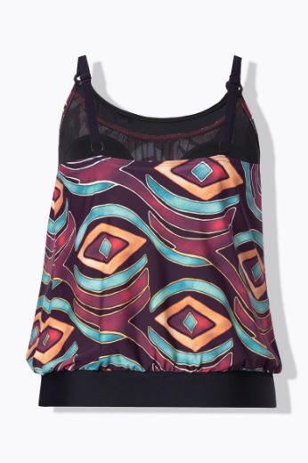 Moda za polnejše Kupaći kostim tankini plus velikost, xxl, Ulla Popken in Johann Popken (JP1880)