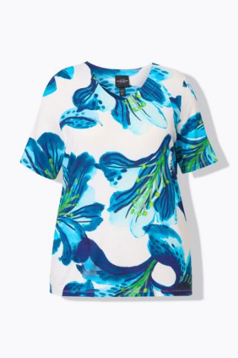 Moda za polnejše Majica kratkih rukava V ovratnika plus velikost, xxl, Ulla Popken in Johann Popken (JP1880)